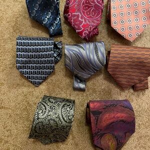 Geoffrey Beene Men's Tie Set - Blue, Red, Pink, and More